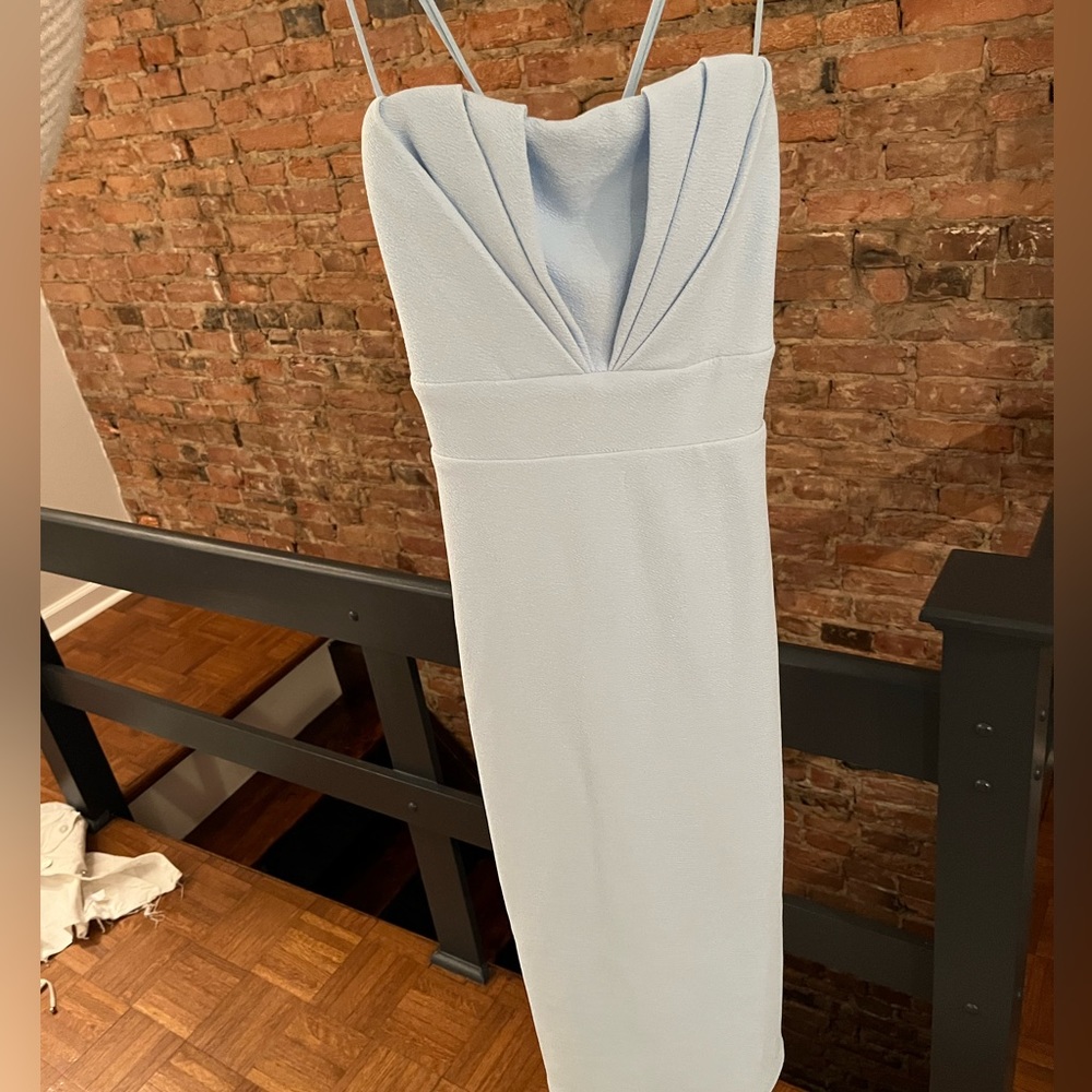 Light blue midi dress